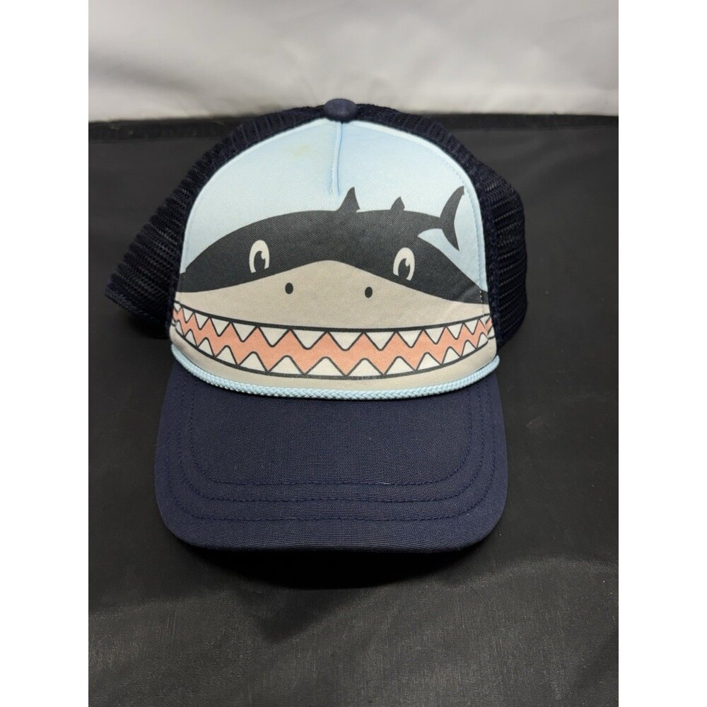 Patagonia Trucker Hat Interstate Snapback Mesh Navy Rope Pata Shark Kids Youth